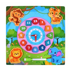 Пазл-вкладыш "Изучаем время. Африка"