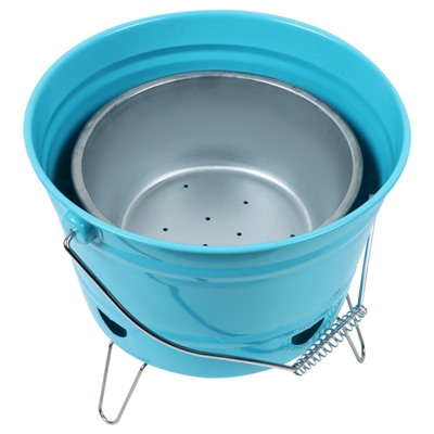 Гриль барбекю портативный, 27×22.5 см, голубой