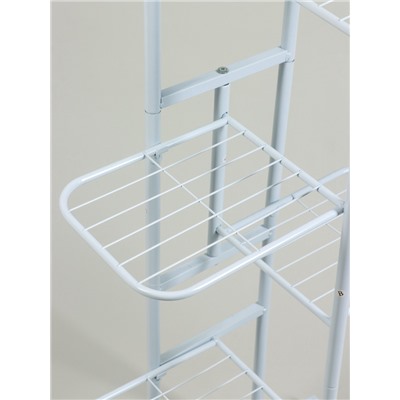 Подставка для цветов Greengo, 6 полок, 44×22×105 см, напольная, металл, белая