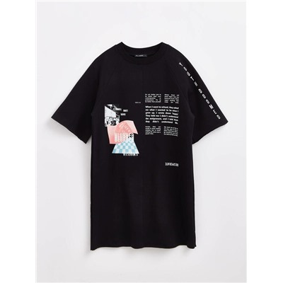 Платья CONTE LPL 1639 Платье из футера свободного кроя «Blurred»