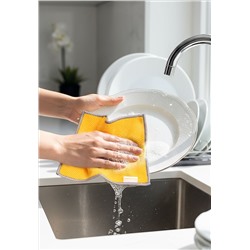 Двусторонняя салфетка для мытья посуды
