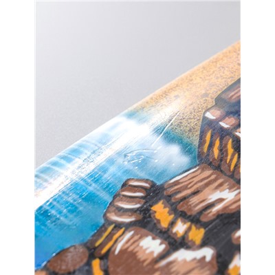 УЦЕНКА Панно "Доска для сёрфа "Тотем" дерево 80х21 см