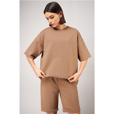 Женский костюм с шортами из футера двухнитки Happyfox