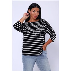 Лонгслив 82034 (Черная полоска)