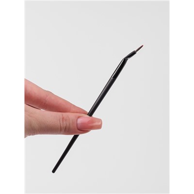 Кисть для макияжа, тонкая, 14 см, чёрная