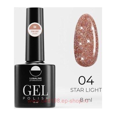 LunaLine Гель-лак Star Light светоотражающий т.04 бронзовый свет 8мл