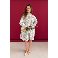 Платье  PUFF059/07/Белый, черный