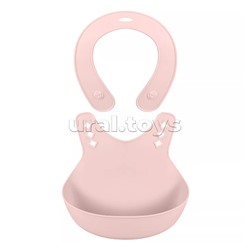 Нагрудник детский 280х216х50мм (Светло-розовый)