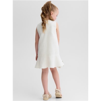 Сарафан для девочки, MINAKU :Party Dress, цвет белый, рост 110 см