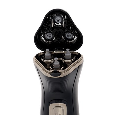 Электробритва Sakura SA-5417BK, роторная, 3 головик, триммер, чёрная