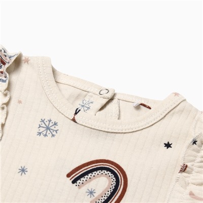 Платье детское «Крошка Я. Новогодние игрушки», рост 62-68 см