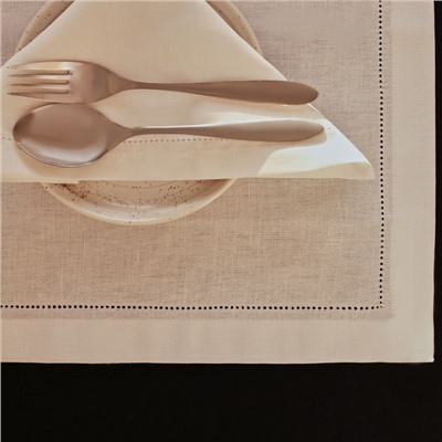 Дорожка с мережкой SL HOME Fiesta 30×60 см - 1 шт., лен 48%, хлопок