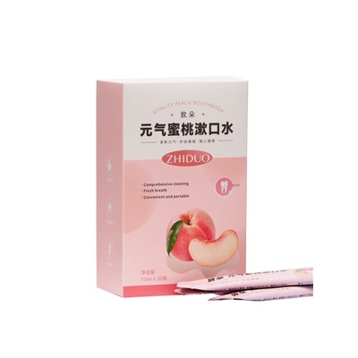 Ополаскиватель для рта в стиках со вкусом персика, 20 шт. по 10 мл