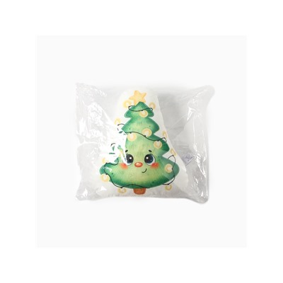Подушка декоративная новогодняя «Этель. Милая ёлочка» 32×38 см, велюр