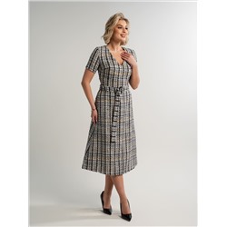 Платье твидовое Парижанка (серое) П15093-10М