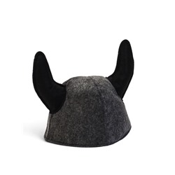 Шапка для бани и сауны «Бык - байкер», полиэфир 70%, шерсть 30%, «Добропаровъ»