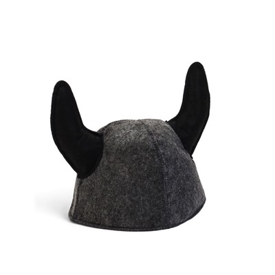 Шапка для бани и сауны «Бык - байкер», полиэфир 70%, шерсть 30%, «Добропаровъ»