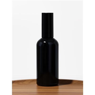 Флакон для парфюма, стеклянная, с распылителем Black, 100 мл, чёрный