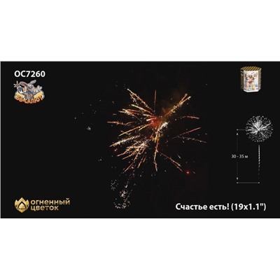 Фейерверк ОС7260 Счастье есть! (1,1" х 19)