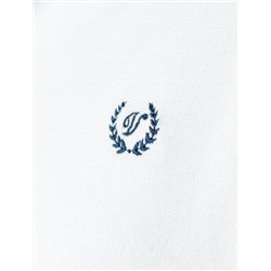 Футболка-поло из фактурного трикотажа