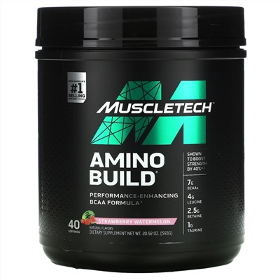 Muscletech, Amino Build, Strawberry Watermelon, 20.92 oz (593 g)