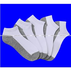 DOMINOBS носки мужские укороченные белые (серая подошва) арт. 5206