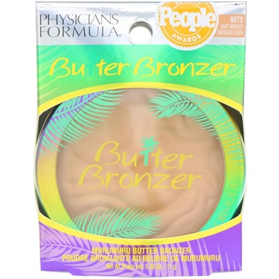 Physicians Formula, Бронзовое масло, светлый бронзатор, 0,38 унций (11 г)