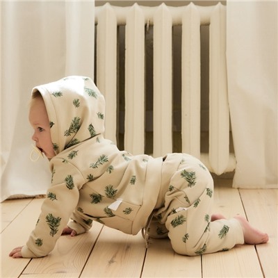 Костюм детский (худи, брюки) «Крошка Я. Еловые веточки», рост 86-92 см