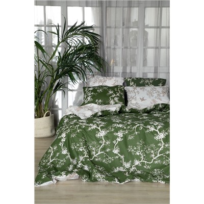 КПБ поплин Mia Cara Dolce Vita рис. 36036-2/36036-4/37080-8 Chinoiserie verde
