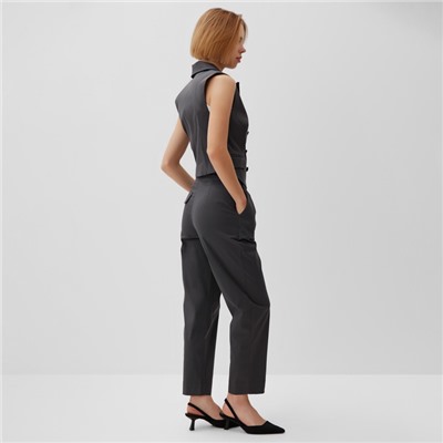 Брюки женские классические MINAKU: Safari, цвет графит, размер 50