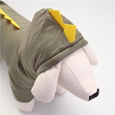 Комбинезон с подкладом «Дракоша», размер 2XL (ДС 45, ОГ 55 см, вес 14-17 кг), хаки