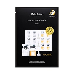 JMSOLUTION - МАСКА ТКАНЕВАЯ ДЛЯ ЛИЦА АНТИВОЗРАСТНАЯ PLACEN HORSE MASK, 30 МЛ