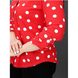 Делина - рубашка красный