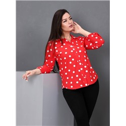 Делина - рубашка красный