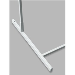 Стойка с сеткой односторонняя, в комплекте 48 крючков для семян, 63×49×183 см, белая