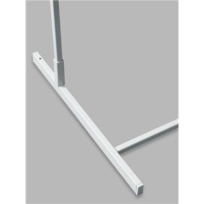 Стойка с сеткой односторонняя, в комплекте 48 крючков для семян, 63×49×183 см, белая