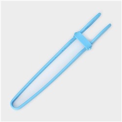 Щипцы кухонные Доляна «Дуэт», 24.5×4.5×2 см, голубые