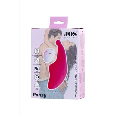 Розовый клиторальный вибратор в трусики Pansy
