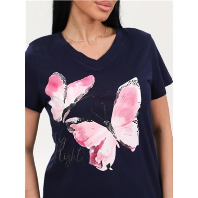 Футболка "Поликсена" (Чернильный)