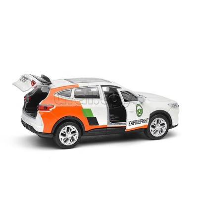Машина металл Haval f7 12см, (дв, багаж, каршеринг, ) инерц., в коробке