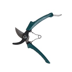 Секатор плоскостной, 8" (20 см), с пластиковыми ручками, Greengo