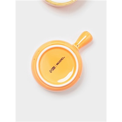 Кокотницы Magistro «Церера», набор 2 шт., 100 мл, d=7.5 см, фарфор, оранжевые