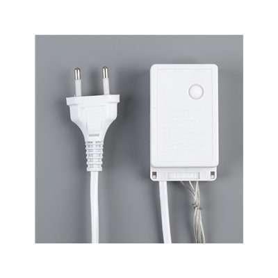 Гирлянда «Водопад» 2×1.5 м, IP20, прозрачная нить, 400 LED, свечение жёлтое, 8 режимов, 220 В