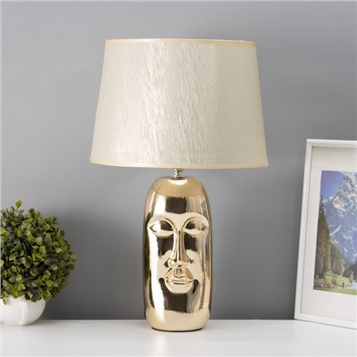 Настольная лампа с абажуром RISALUX «Рикардо», Е27, 40 Вт, фигурное основание, 30×30×48 см