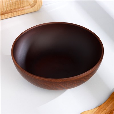 Салатник «Гладь», 800 мл, 17.5×5.5 см, красная глина