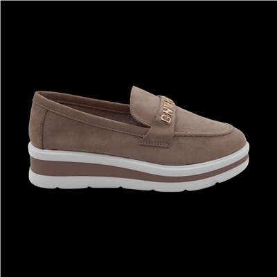 Лоферы ВF137-7 бежевые