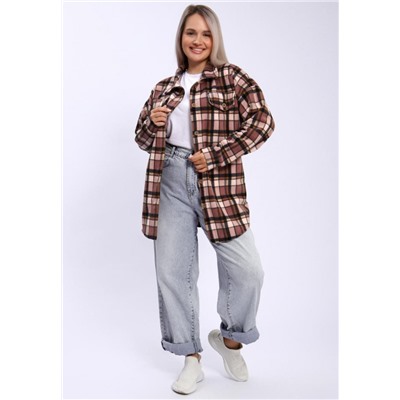 885 Рубашка флис (Сухая роза)