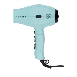 Dewal Beauty Фен для волос / Yummy Aqua HD1000-Aqua, 2000 Вт, зеленый KRISTALLER, 1108482