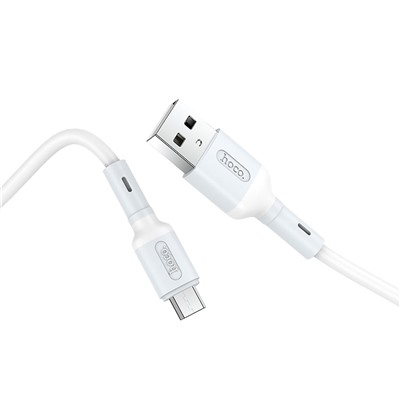 Кабель USB - micro USB Hoco X65 Prime (повр. уп.) 12W 100см 2,4A  (white)