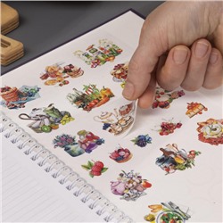 Книга для записи кулинарных рецептов на спирали А4 80л "Рецепты моей семьи" 4цв. разделителя, с наклейками (091719) 34456 Хатбер